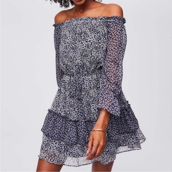 Loft Off The Shoulder Dress LOFT Beach Eyelet Off The Shoulder Dress Loft Off The Shoulder Dress LOFT Beach Eyelet Off The Shoulder Dress